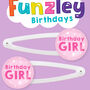 Birthday Girl Hair Clips, thumbnail 3 of 3