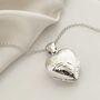 Sterling Silver Four Piece Heart Locket Necklace, thumbnail 1 of 7