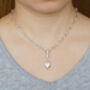 Diamond Eyes Fox Necklace With Swivel Clasp In Sterling Silver, thumbnail 4 of 4