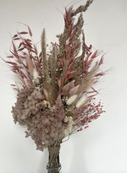 Blush Hydrangea Dried Flower Bouquet, 5 of 6