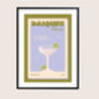 Retro Daiquiri Cocktail Print, thumbnail 4 of 4