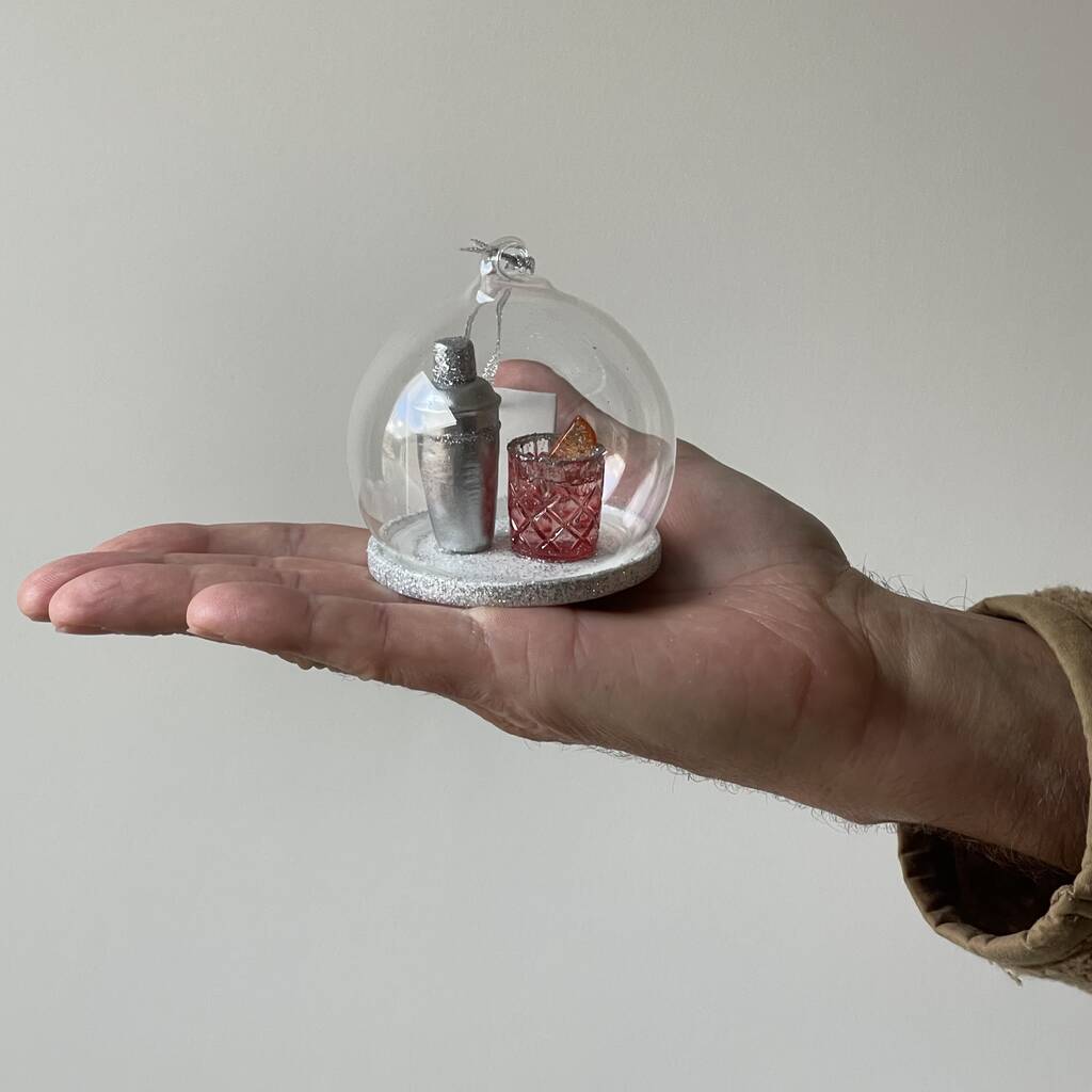 Negroni Cocktail Dome Bauble, 1 of 4
