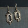 Silver Art Deco Drop Earrings, thumbnail 1 of 5