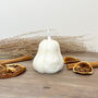 White Halloween Pumpkin Decoration Candle, thumbnail 3 of 8