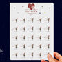 Golden Butterfly Christmas Tree Christmas Stickers, 25, thumbnail 4 of 11