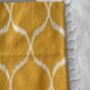 Silk Ikat Yellow Cushion Cover, thumbnail 6 of 7