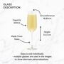 Personalised Engraved Flute, Custom Cocktail Glass Gift For Friends, thumbnail 10 of 10