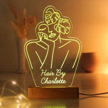 Personalised Fleur Line Art LED Light, 7 of 12