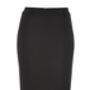 Women's Black Tailored Pencil Skirt, thumbnail 2 of 4