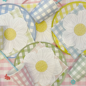 Pastel Gingham Paper Plates, 9 of 11