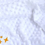 Personalised White Bubble Blanket For Newborn, thumbnail 6 of 8
