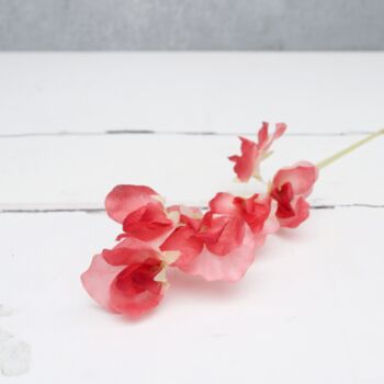 Pink Sweet Pea Stems Faux, 5 of 7