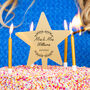 Personalised Mr And Mrs Wedding Star Cake Topper, thumbnail 2 of 7