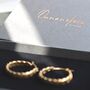 Twisted Hoop Earrings For Women 18k Gold Plated, thumbnail 7 of 7