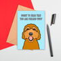 Cute Cockapoo Large Size Get Well Card, thumbnail 2 of 2