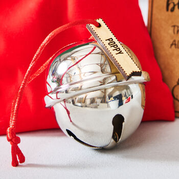 Personalised Believe Bell Christmas Stocking Filler, 2 of 4