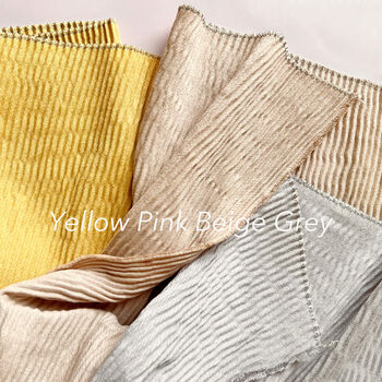 Pleated Cashmere Blend Ombre Scarf, 6 of 12