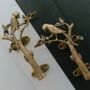 Set Of Two Brass Parrot Door Handle, thumbnail 1 of 1