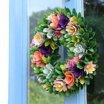 Luxury Lambeth Floral Spring Wreath, 3 of 8