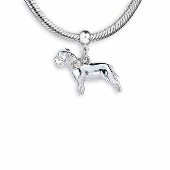 Staffordshire Bull Terrier Charm Sterling Silver, 3 of 8