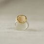 Small Round Crystal Pool Adjustable Ring, thumbnail 1 of 4