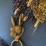 Brass Hare Door Knocker Brass Finish, thumbnail 5 of 5