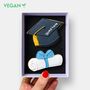 Vegan Personalised Graduation Iced Biscuits Letterbox Gift, thumbnail 1 of 10