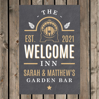 The Welcome Inn Personalised Sign, 2 of 4