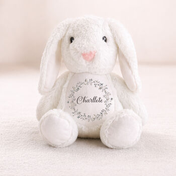Personalised Baby Bunny Soft Toy Gift, 3 of 10