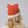 Adult Fox Hat Easy Crochet Kit, thumbnail 3 of 9