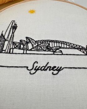 Sydney Skyline Beginners Embroidery Kit, 3 of 11