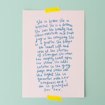 She Is… Inspirational Female Print, 2 of 2