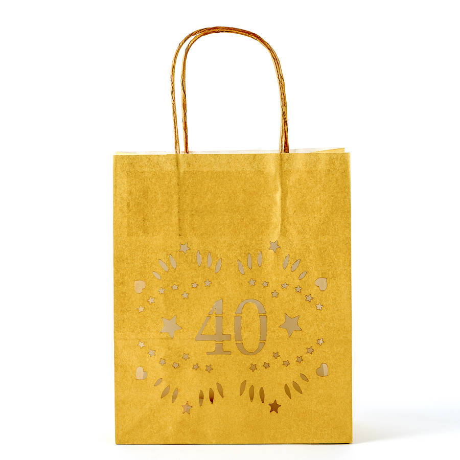 40th Birthday, Party Decoration Lantern Bag By Baloolah Bunting
