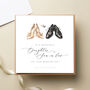 Son And Daughter In Law, Bridal Shoes Wedding Card, thumbnail 2 of 3