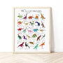 The A To Z Of Dinosaurs Print, thumbnail 1 of 6