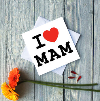 I Love Mum / Mam Greetings Card, 4 of 4