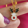Rudolph Reindeer Necklace, thumbnail 9 of 9