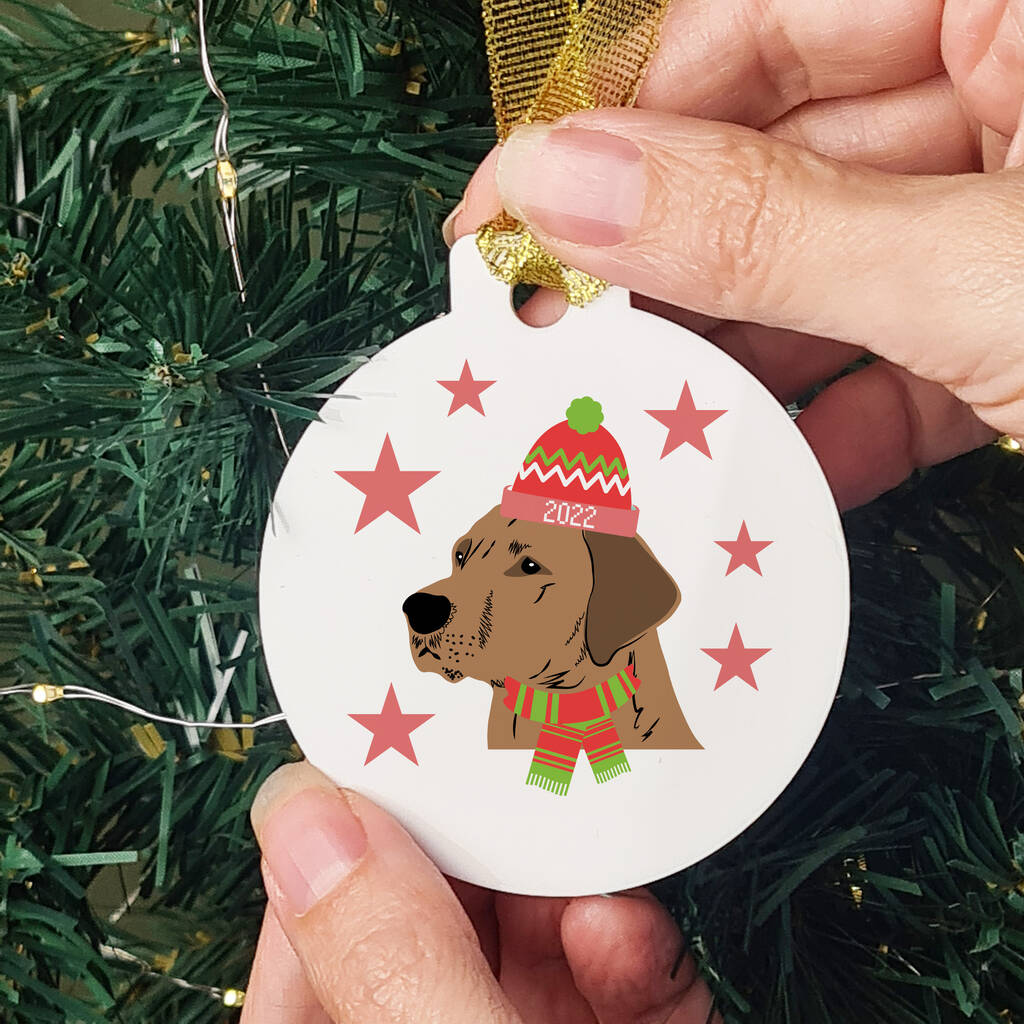 2022 Christmas Tree Decoration Dog Bauble, 1 of 12