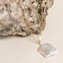 Sienna Square Freshwater Pearl Gold Necklace, thumbnail 2 of 5