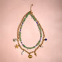 Gemstone Bead And Sea Charms Necklaces Set Of Two, thumbnail 1 of 3