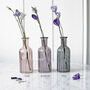 Coloured Lined Glass Bottle Vase, thumbnail 2 of 2
