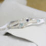 Blue Topaz, Iolite And Freshwater Pearl Silver Bracelet, thumbnail 3 of 7