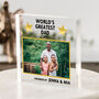 Personalised Worlds Greatest Dad Acrylic Block, thumbnail 1 of 3
