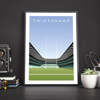 Twickenham Stadium England Rugby Poster, 3 of 8