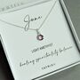 Sterling Silver June Birthstone Necklace, thumbnail 2 of 5