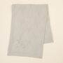 Personalised Grey Star Jacquard Blanket, thumbnail 1 of 5