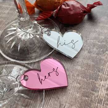 Mother's Day Heart Personalised Wine Glass Charm, 6 of 6