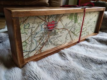 Personalised Framed Love Map / Wedding Anniversary Sign, 2 of 5