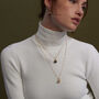 The Pearl And The Dragon Ivory Pearl Necklace In Gold, thumbnail 2 of 2