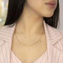 9ct Yellow Gold Diamond Cut Twist Curb Chain Necklace, thumbnail 2 of 4